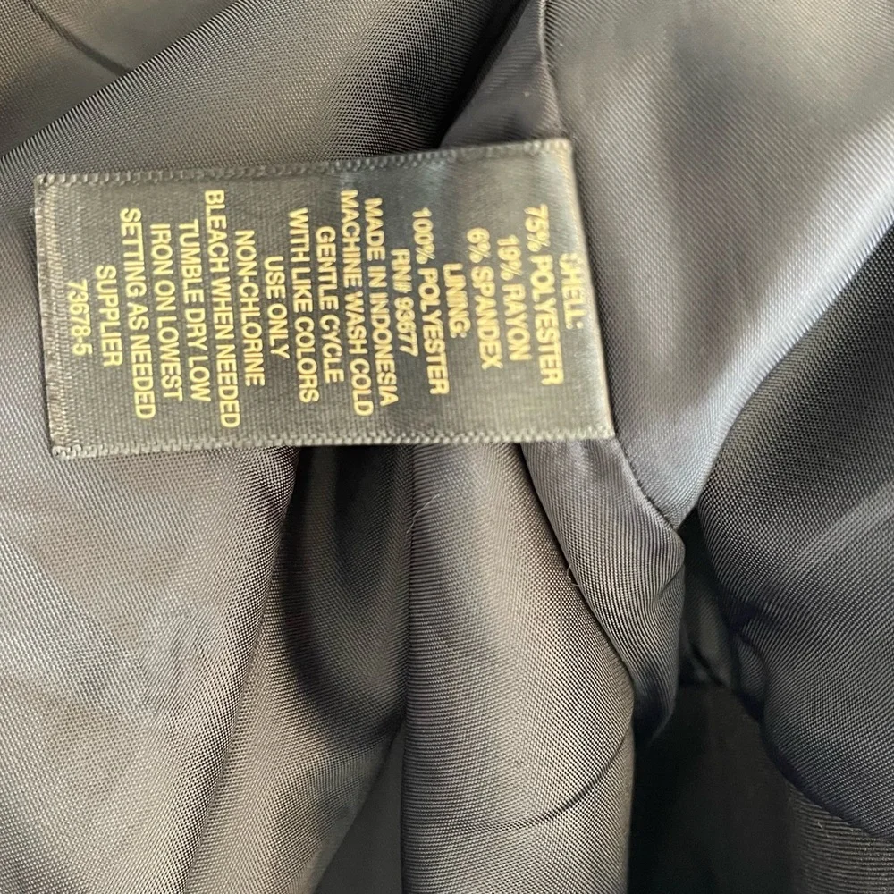 ❤️ Worthington Black Trumpet Flounce Suit Skirt